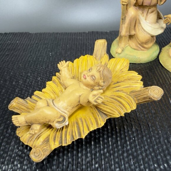 Fontanini Simonetti Holy Family Nativity Italy Depose Plastic Mary Joseph Jesus - Picture 4 of 11
